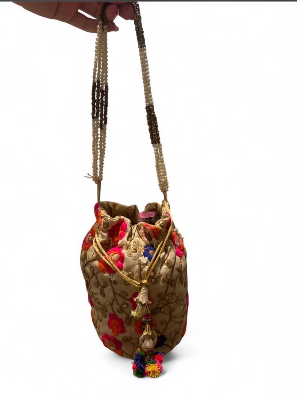 Handmade beaded bag - Picture 3 of 6